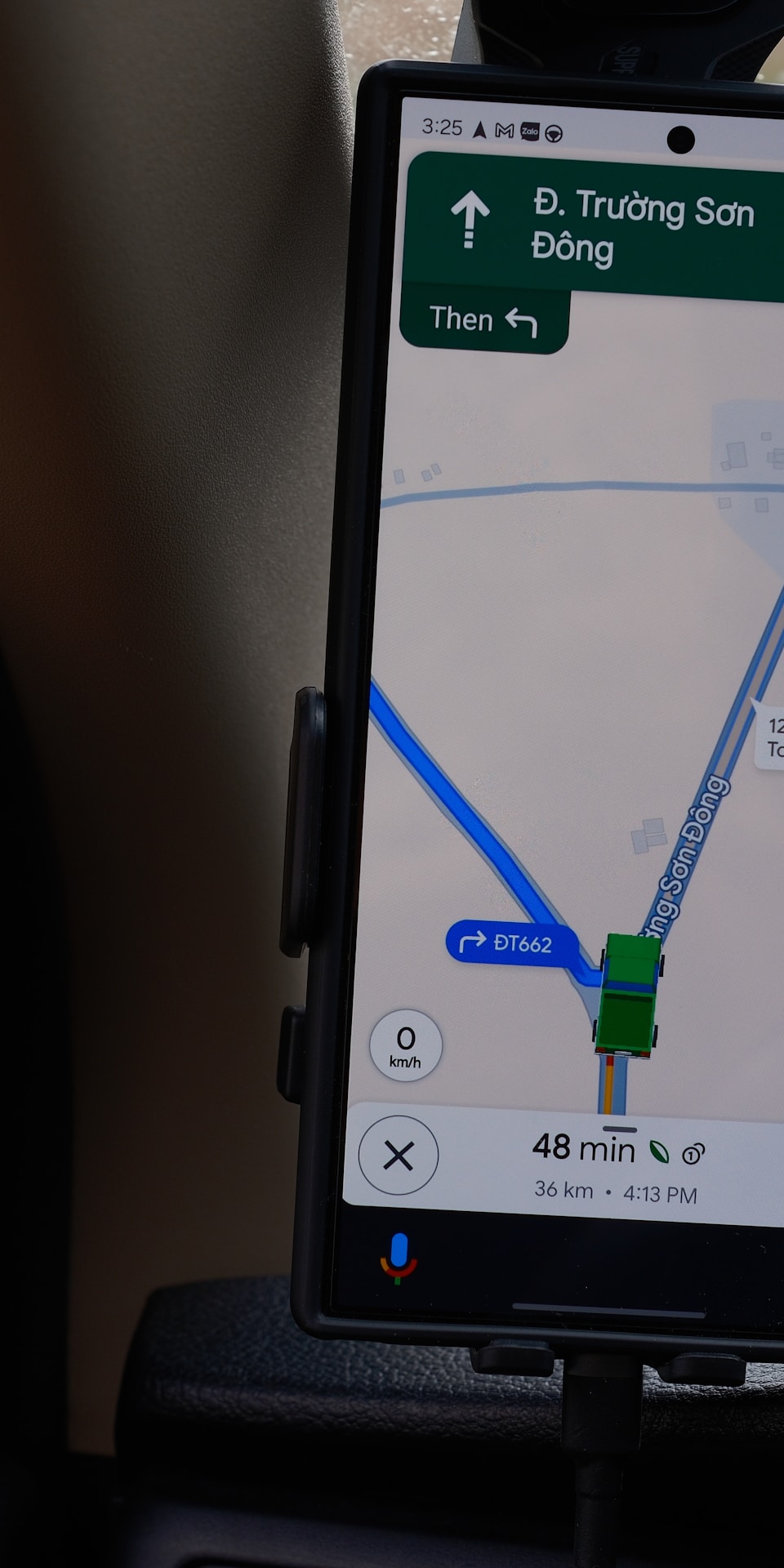 Smartphone displaying a ride navigation and directions app interface